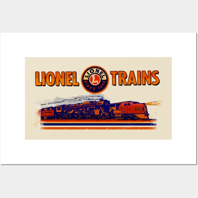 Lionel Vintage Model Trains USA Wall Art by Midcenturydave